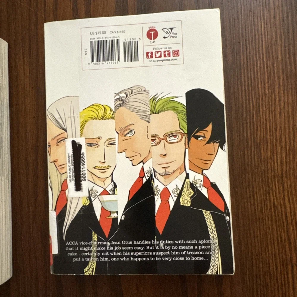 ACCA 13-Territory Inspection Department Manga Volumes 1-4 English PB Ex-Library